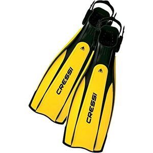Cressi Pro Light Premium Open Heel Diving Fins, yellow