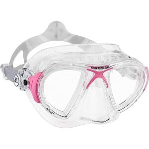 Cressi Nano Compact Low Volume Scuba-Freediving-Snorkeling Mask (Made in Italy), Clear/Pink