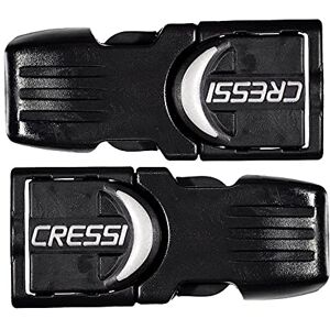 Cressi Flossen Ersatzteile Buckles Frog Pro Light Master Pair, Schwarz/Silber, Einheitsgröße