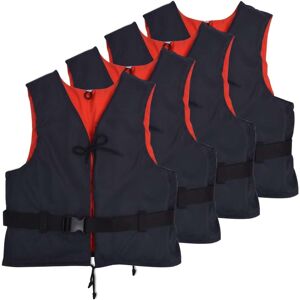 vidaXL svømmeveste 4 stk. 50 N 50-70 kg marineblå