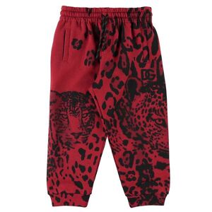 Dolce & Gabbana Sweatpants - Animalier - Rød Leo - Dolce & Gabbana - 6 År (116) - Sweatpants