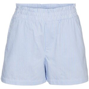 Vero Moda Girl Shorts - Vmpinny - Bright White/vista Blue - Vero Moda Girl - 8 År (128) - Shorts