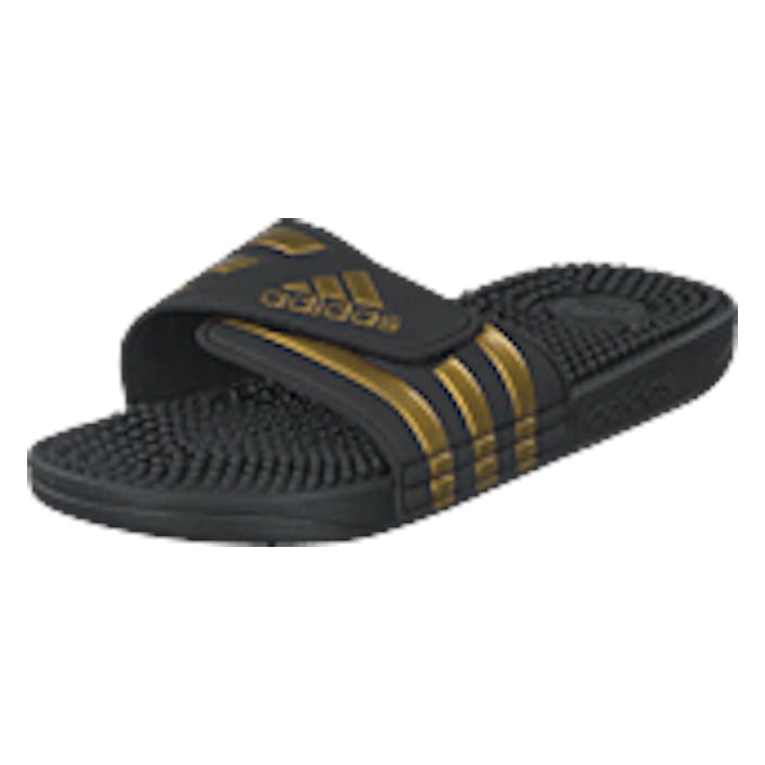 adidas Sport Performance Adissage Core Black/gold Met./core Blac, Shoes, sort, UK 4