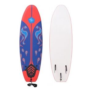 vidaXL Tabla De Surf Azul Y Roja 170 Cm