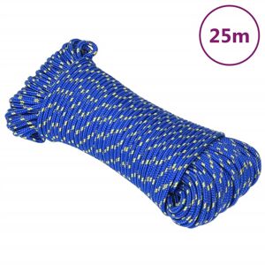 vidaXL Cuerda de barco polipropileno azul 5 mm 25 m