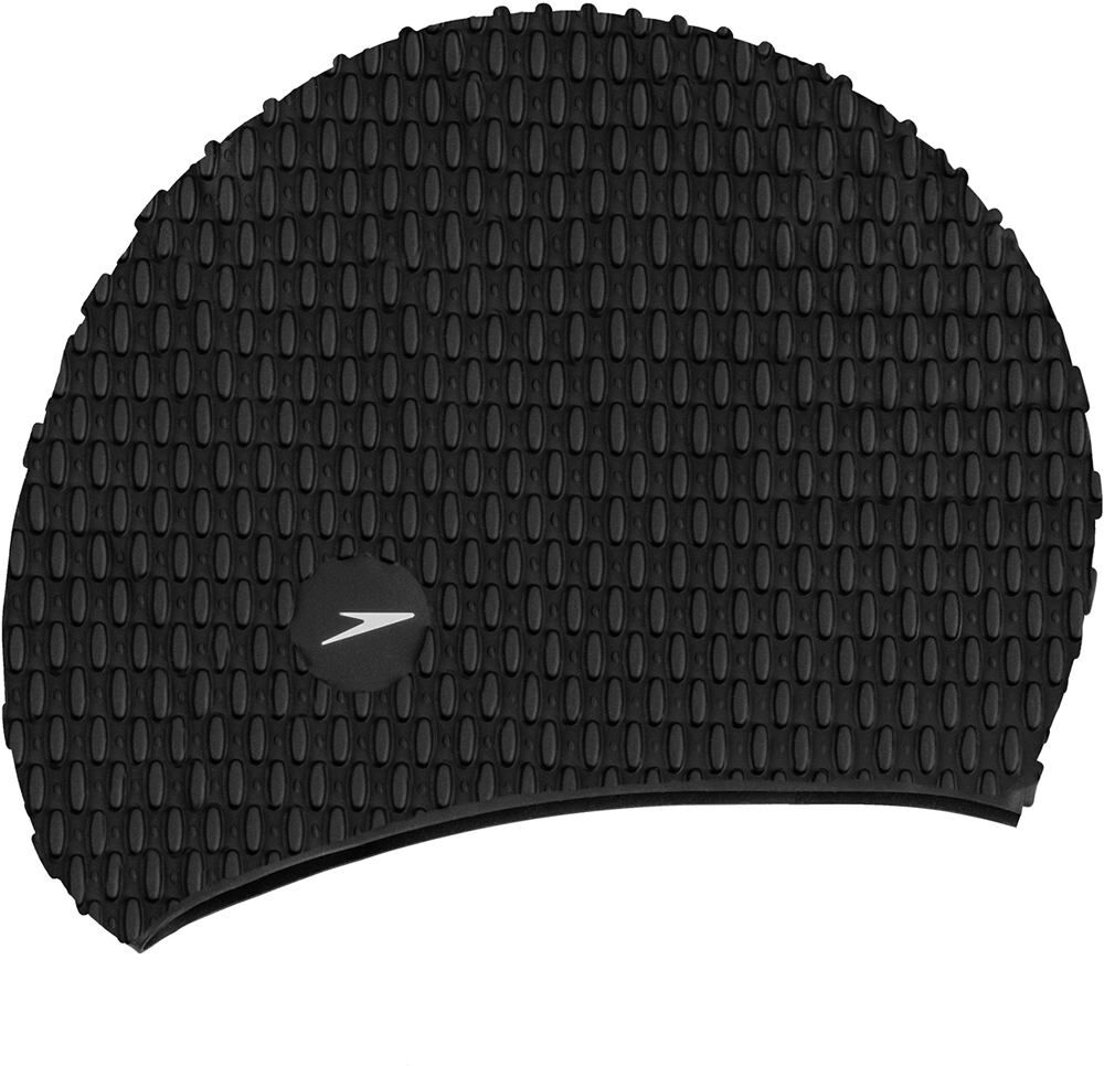 Speedo bubble cap gorro natación Negro (UNICA)