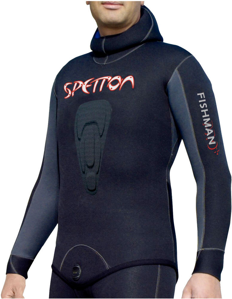 Spetton chaqueta fishman 7mm Negro