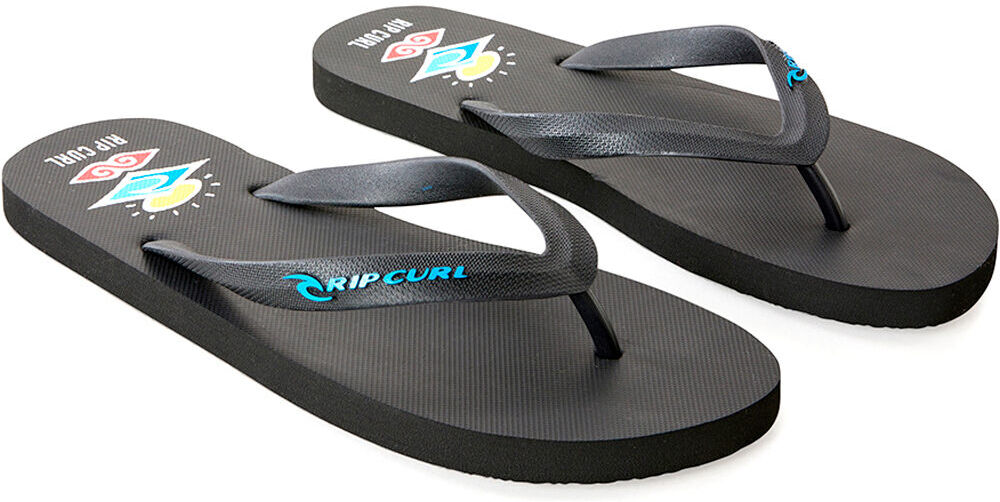 Rip Curl icons of surf bloom open toe chanclas hombre Negro (47)