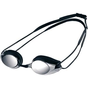 ARENA Tracks Mirror anti-fog competition swimming goggles, unisex for adults, swimming goggles with mirrored lenses, UV protection, 4 interchangeable nose bridges, silicone seals.