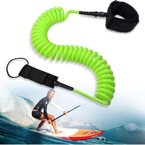 10ft Leash Surf, 7mm Sup Cheville Leash,Corde À Pied Pour Planche À Paddle,Laisse De Planche De Surf Pour Bodyboard,Kayak,Stand Up Paddle Board Vert - Publicité