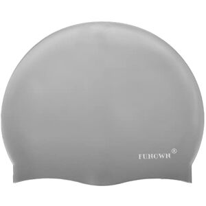 FUNOWN Bonnet de bain en silicone antidérapant et imperméable pour cheveux longs pour femmes et hommes adultes (gris) - Publicité