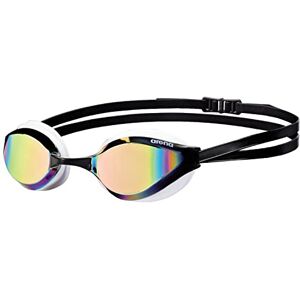 Lunettes de natation Arena Python Mirror pour entraînement et compétition unisexes (miroir, protection UV, revêtement antibuée), Revo-White (54) (54), taille unique - Publicité