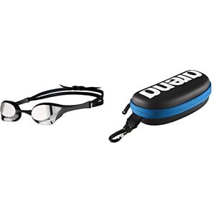 arena Cobra Ultra Swipe Mr Lunettes De Plongée Homme, Silver-Black, Taille Unique & Swim Goggle Case, Étui pour Lunettes de Natation, Étui Rigide, Couleur Noire - Publicité