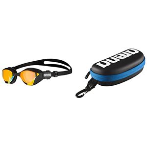 arena Cobra Tri Swipe Mr Lunettes De Plongée, Homme, Jaune (yellow copper-black), Taille unique & Étui à lunettes de natation Unisexe, Noir/Blanc/Royal, Taille Unique - Publicité