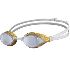 arena Airspeed Mirror Lunettes de Natation Anti-Buée pour Adultes et Unisexe, Lunettes de Piscine avec Verres Larges, Protection UV, 3 Ponts de Nez Interchangeables, Joints nid d'abeilles - Publicité