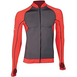 Veste Rashguard de Snorkeling Homme Rouge Atoll Beuchat - Publicité