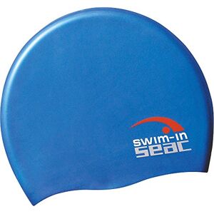 SEAC Silicone Bonnet de Bain en Silicone pour la Natation dans la Piscine, idéal pour Homme et Femme Bleu - Publicité