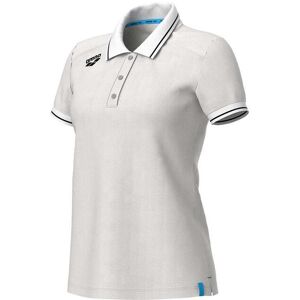 Polo coton femme Arena Team Solid Blanc - Publicité