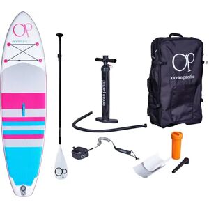 Ocean Pacific Malibu All Round 10'6 Paddle Gonflable (Blanc/Gris/Rose)