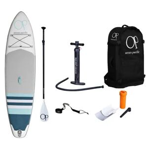 Ocean Pacific Paddle Gonflable Ocean Pacific Malibu Lite 10'6 (Blanc/Gris/Bleu-vert)