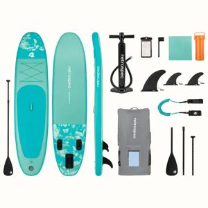 Retrospec Weekender 10' Plus Paddle Gonflable (Seafoam Tiedye)