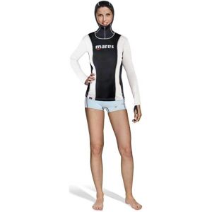 Fire Skin She Dives 0.5 Mm Hooded Long Sleeve T-shirt Woman Blanc,Noir XS Blanc,Noir XS unisex