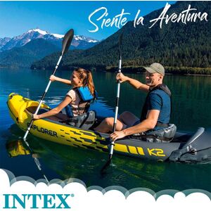 Intex Explorer K2 Kayak Jaune 312 x 91 x 51 cm Jaune 312 x 91 x 51 cm unisex - Publicité