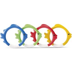 INTEX Set de quatre anneaux poissons colorés pour piscine 55507