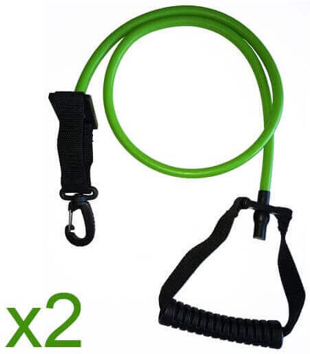 Waterflex Élastique Aquatique à résistance Modérée vert (Lot de 2)