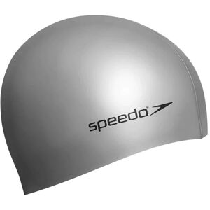 Speedo Plain Flat Silicone - cuffia - unisex Dark Grey