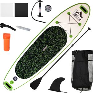 Homcom Tavola Gonfiabile SUP Stand Up Paddle con Pagaia Regolabile, Tavola Surf con Accessori