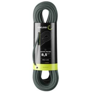 Edelrid Corde alpinismo / arrampicata kestrel pro dry 8,5mm, mezza corda 60 mt grigio scuro