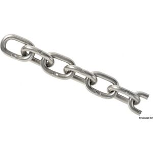 Osculati Catena a maglia genovese in acciaio inox AISI 316 Catena inox genovese 5 mm x 50 m