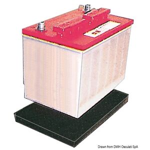 Osculati Vassoio portabatteria Vassoio in gomma per batteria piccolo