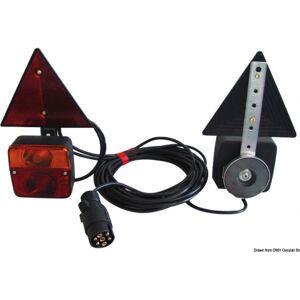 Osculati Kit fanali a LED triangolo e cavi con fissaggio magnetico 12/24 V