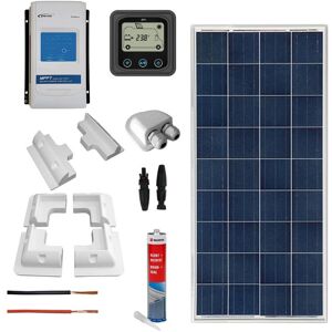 IoRisparmioEnergia Selection Kit fotovoltaico per camper con pannello 150Wp poli e regolatore MPPT   CAMP150MPPT