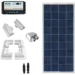 IoRisparmioEnergia Selection Kit fotovoltaico per camper con pannello 150Wp poli   CAMP150B