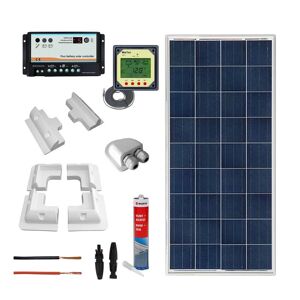 IoRisparmioEnergia Selection Kit fotovoltaico completo per camper con pannello 150Wp poli   CAMP150PRO