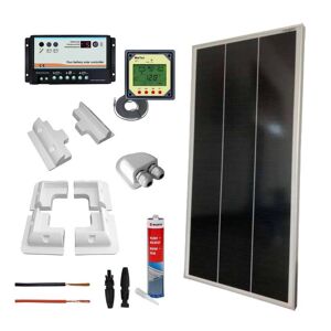 IoRisparmioEnergia Selection Kit fotovoltaico completo per camper con pannello 200Wp mono   CAMP200-M