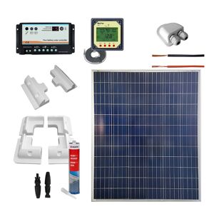 IoRisparmioEnergia Selection Kit fotovoltaico completo per camper con pannello 200Wp poli   CAMP200-P