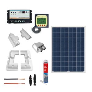 IoRisparmioEnergia Selection Kit fotovoltaico completo per camper con pannello 80Wp poli   CAMP80PRO