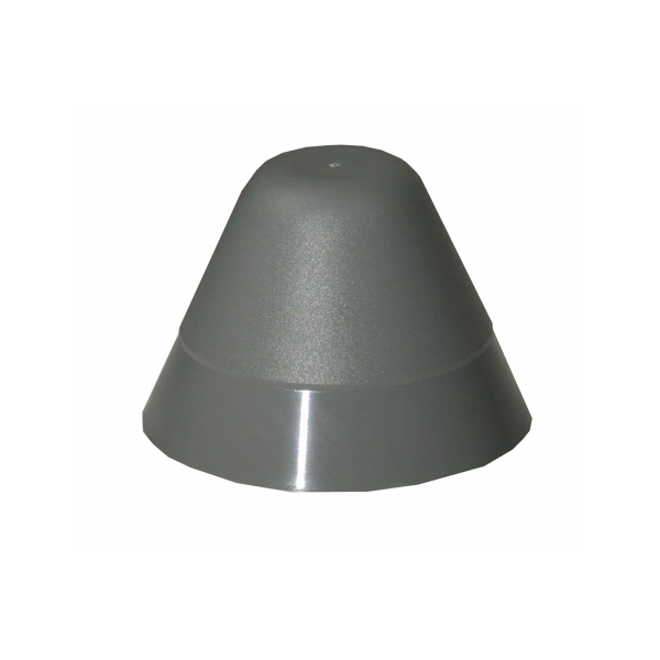 ceredi cono terminale in pvc 145x100 cono terminale grigio ral 7035