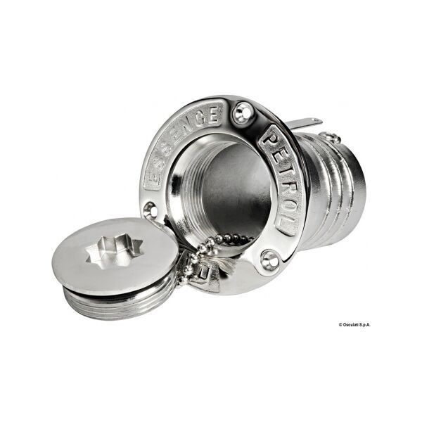 osculati tappo rifornimento tipo francia in acciaio inox aisi 316 lucidato a specchio tappo imbarco inox fuel 50 mm