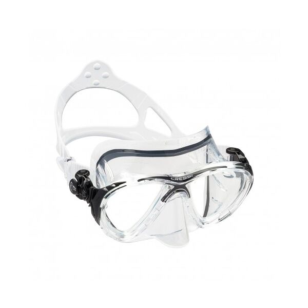 cressi maschera subacquea big eyes evolution trasparente bivetro nero