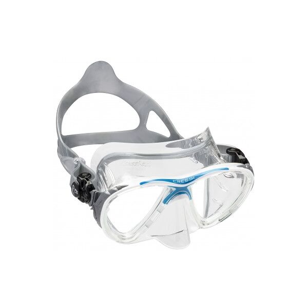 cressi maschera subacquea big eyes evolution crystal bivetro azzurro