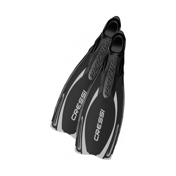 cressi pinne a scarpetta reaction pro fins nere 44-45