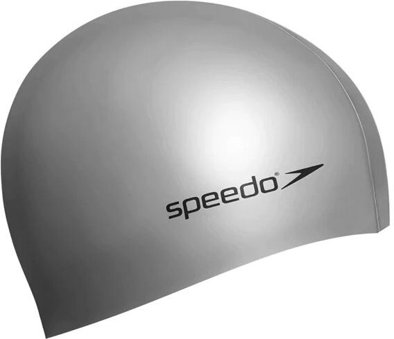 Speedo Plain Flat Silicone - cuffia - unisex Dark Grey