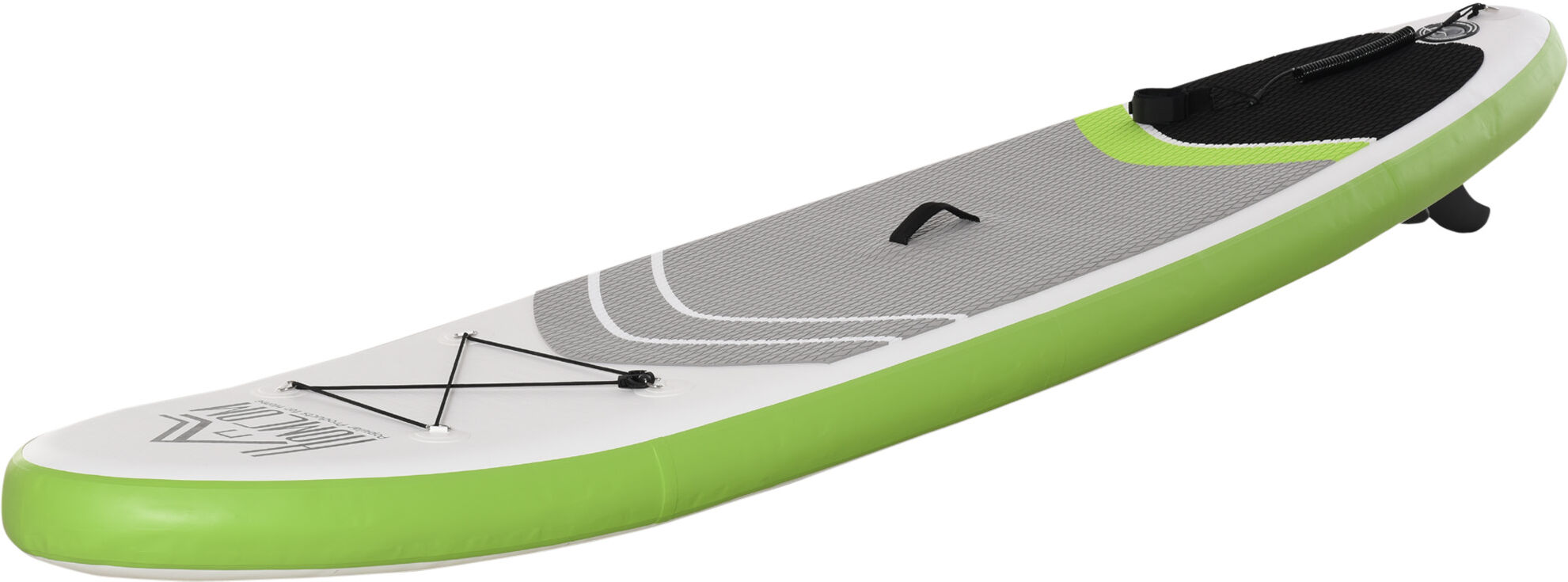 Homcom Tavola SUP Gonfiabile con Accessori Inclusi, Stand Up Paddle per Adulti e Teenager, 305x75x15cm Verde e Bianco