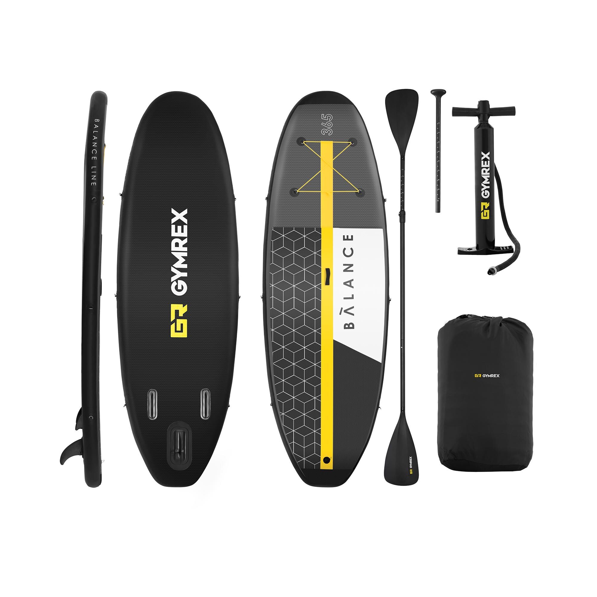 Gymrex Sup gonfiabile set - 230 kg - 365 x 110 x 15 cm GR-SPB365