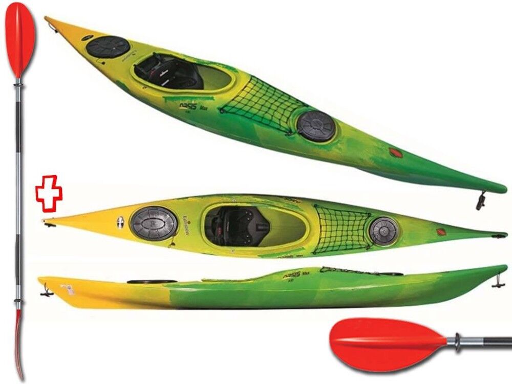 Canoa Rigida Oasis 4.30 Max Expedition + Pagaia Fissa Rainbow